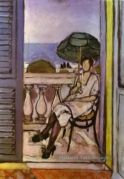 Femme avec Umbrella 1919 fauvisme abstrait Henri Matisse Peinture à l'huile